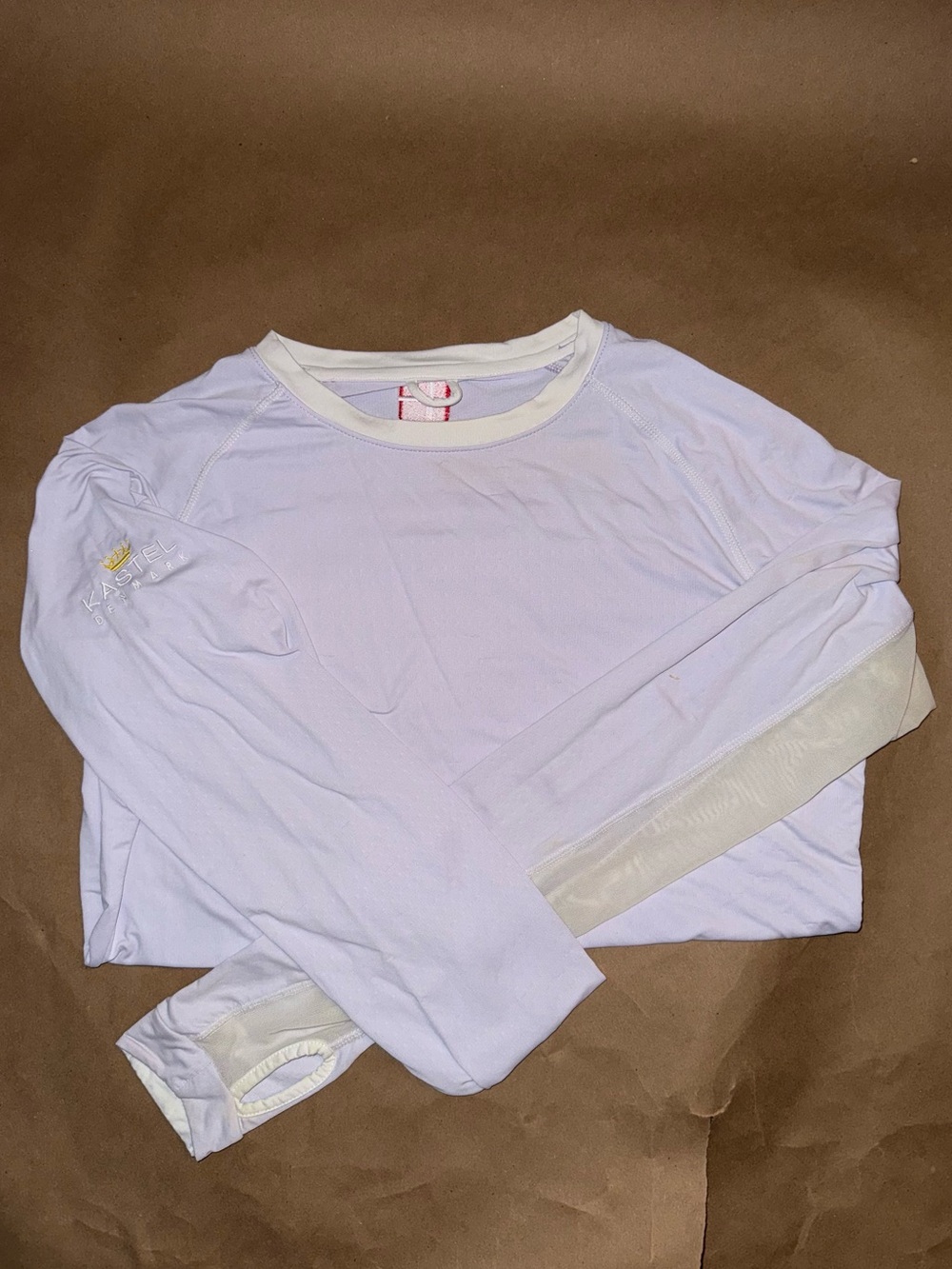 Kastel Denmark Equestrian Light Lavender Long Sleeve Top - size Medium